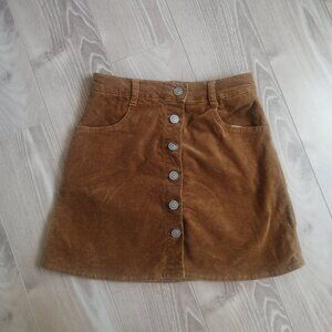 Brandy Melville Mini Skirt Corduroy